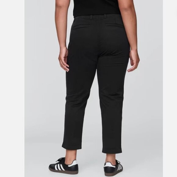 GAP 90s Mid Rise Downtown Khakis Black Stretch Ankle Pants Size 4 TALL NWT RT$70 - Picture 7 of 11